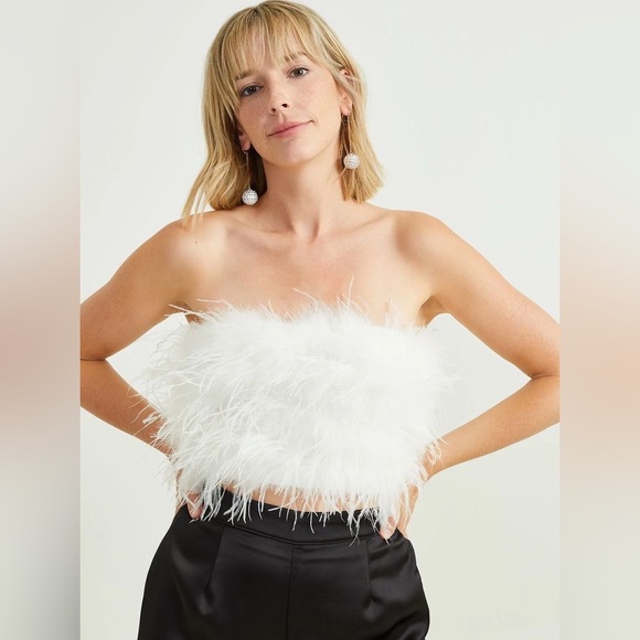 Altar'd State Tops - Altar’d State Frannie Feather Top